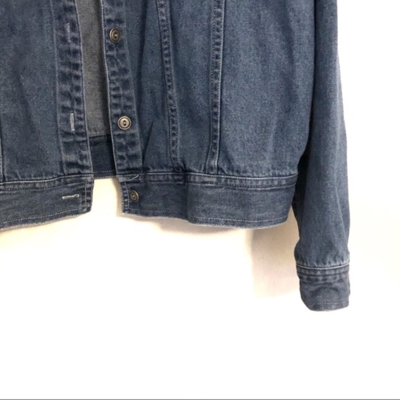 Vintage Floral Embroidered Denim Jean Jacket - Picture 2 of 8